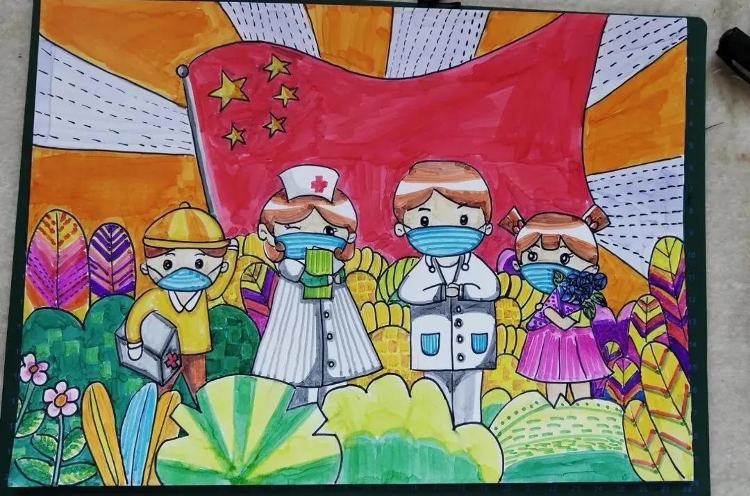 疫情防控绘画简单又漂亮(疫情防控绘画高难度)插图2
