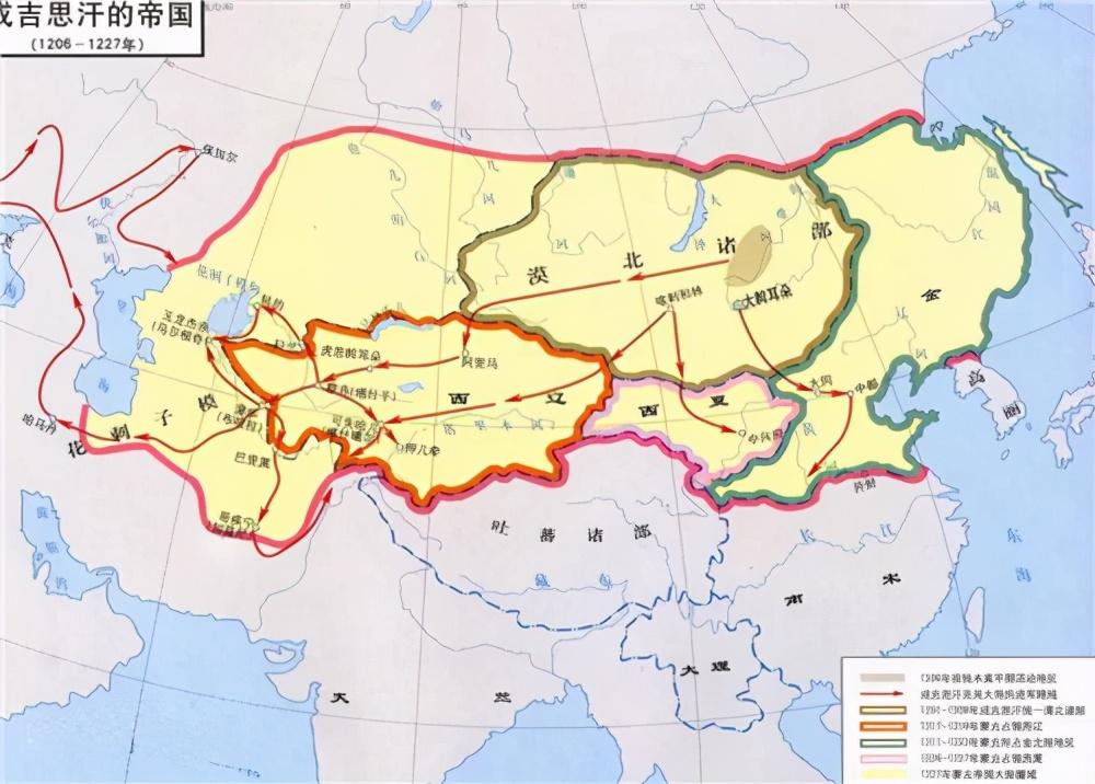 成吉思汗打下的地盘有多大(成吉思汗的版图有多大)
