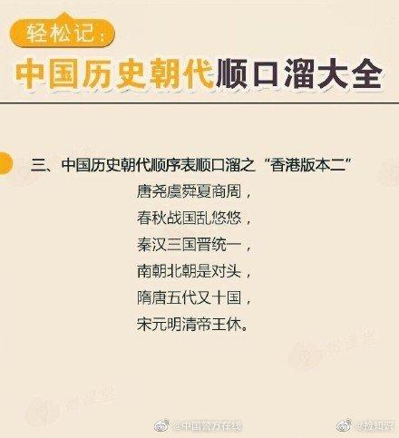 中国的朝代顺序顺口溜及解释(中国25个朝代顺序顺口溜)插图3