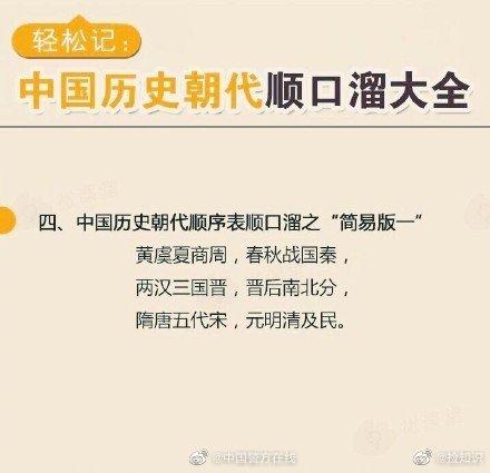 中国的朝代顺序顺口溜及解释(中国25个朝代顺序顺口溜)插图5