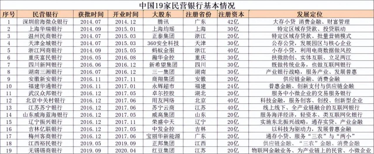 中国最稳定十大民营银行(中国十大民营银行)插图