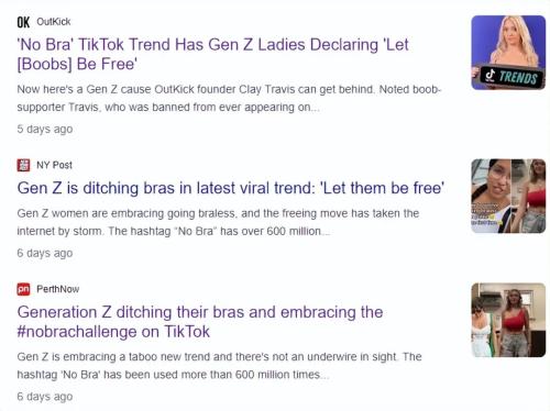 胸贴塑型衣热卖!TikTok掀起“无胸罩”女权运动潮