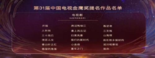 金鹰节十大网剧排行榜名单(金鹰节历届最佳电视剧)插图