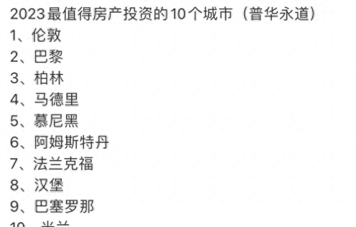 欧洲十大城市发展排行榜(欧洲十大城市排名)