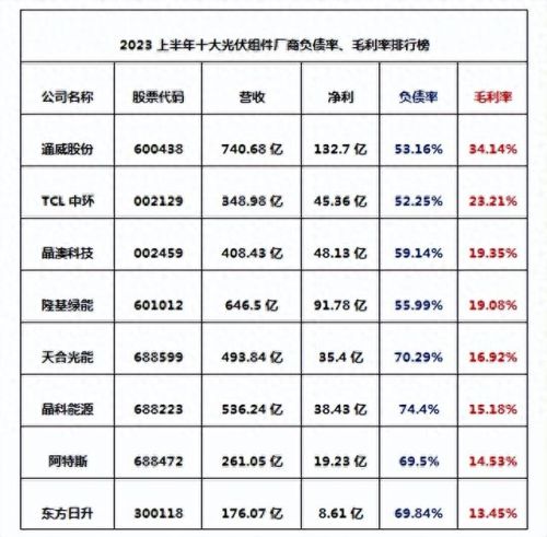 十大名牌光伏板排行榜(中国光伏十大巨头排名)