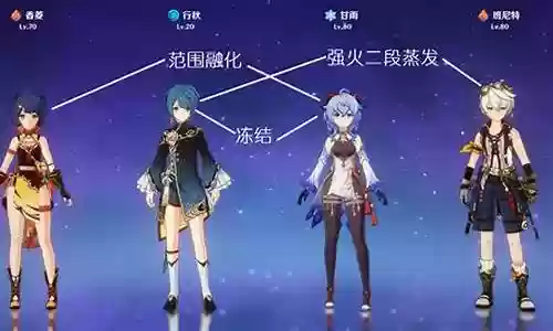 原神极致阵容搭配