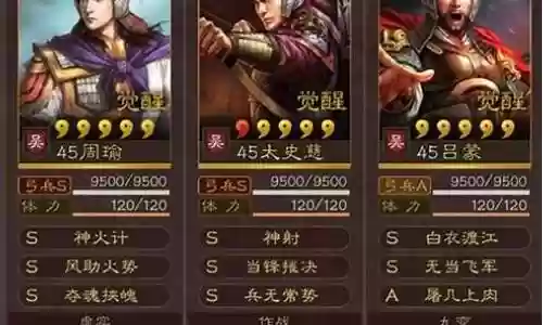 周瑜强势阵容搭配图表