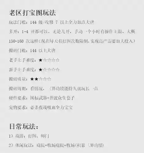 梦幻老区练小攻略插图