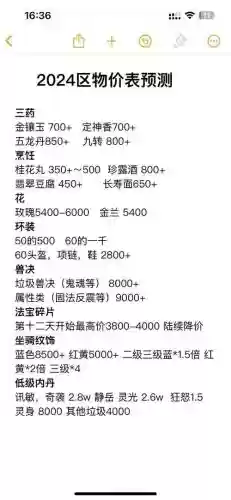 梦幻西游手游囤货周期