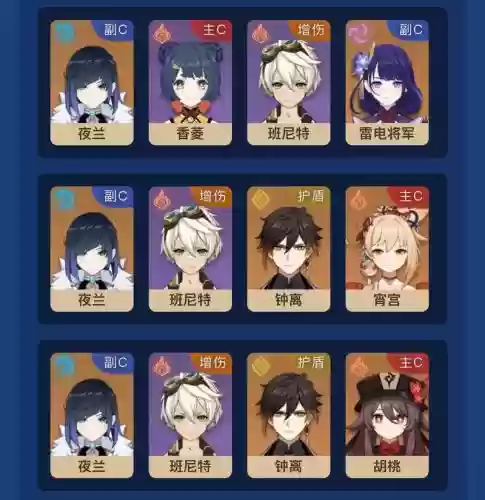 不会花式阵容