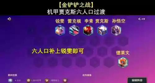 针对机甲阵容