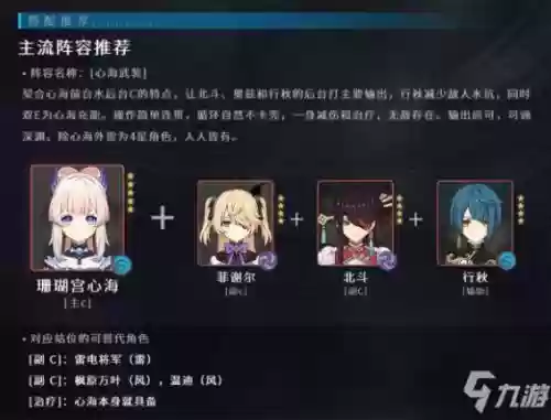 心海2.3阵容搭配
