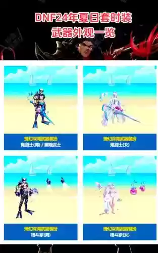 dnf消耗栏装备夏日套插图