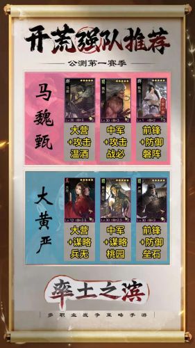 率土之滨曹丕阵容搭配