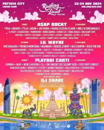 泰国rollingloud阵容插图
