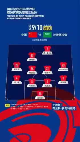 中沙首发阵容