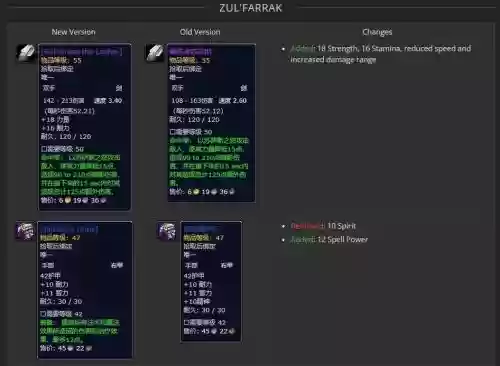 zul装备
