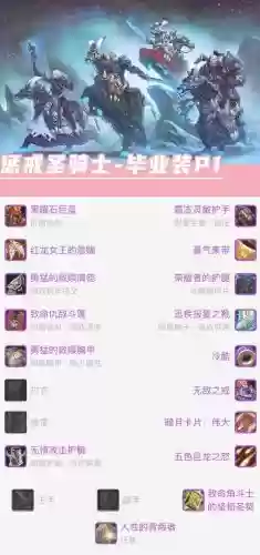 男圣骑士带的辅助装备选择插图