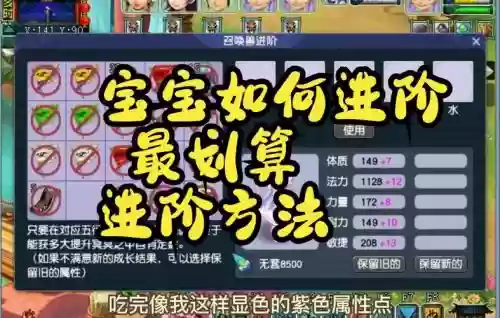 梦幻西游自己进阶宝宝合算么插图