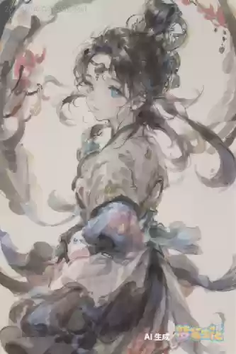 梦幻西游水墨丹青临摹插图