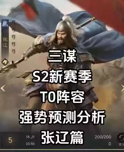 三国战纪张辽最强阵容搭配插图
