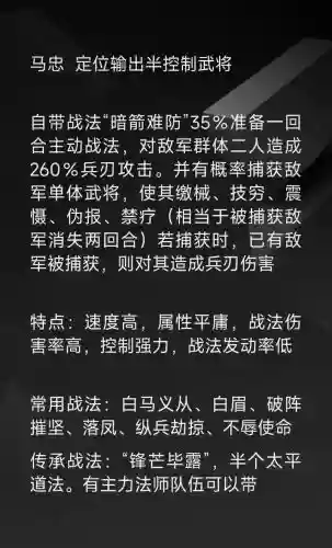 马忠搭配阵容