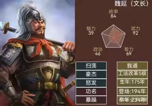 胡莱三国魏延最新技能搭配_1插图