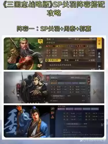 p关羽阵容