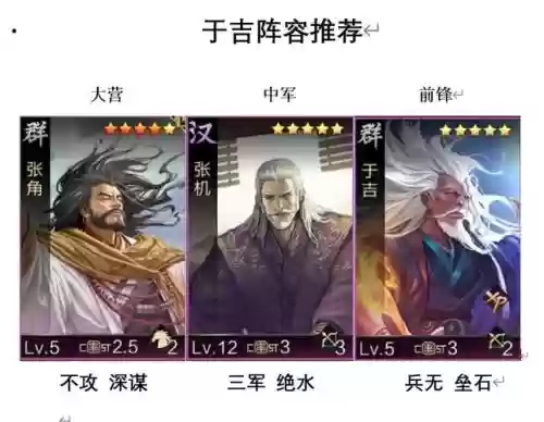 于吉搭配阵容