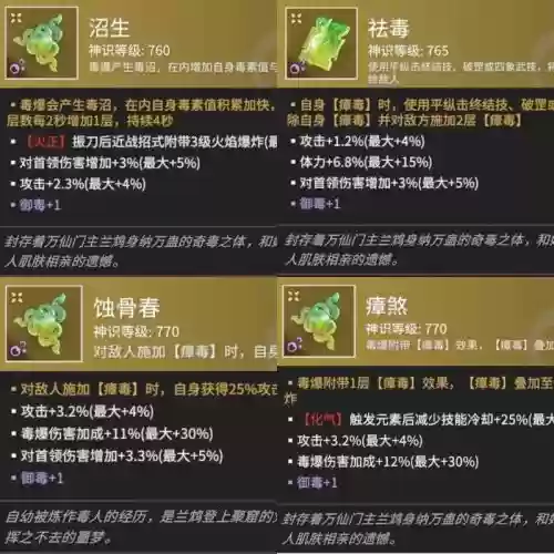 90级毒觉神装备选择