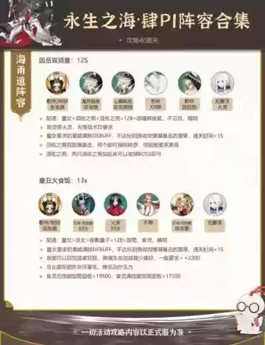 永生之谜阵容搭配_1插图