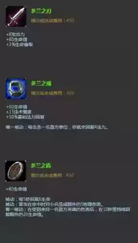 多兰棍有这装备吗，多兰之刃可以合成吗插图