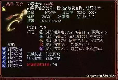 大话西游2睡人装备怎么配，大话西游2睡人最低标准插图1