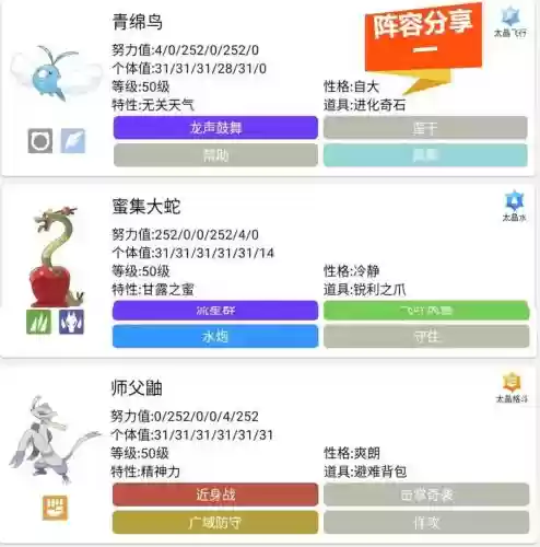 宠物精灵阵容搭配，宠物精灵阵容搭配推荐插图