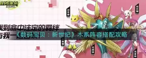 数码新世代木系阵容搭配，数码宝贝新世纪木队插图1