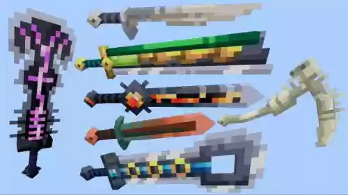 我的世界3ds版武器，我的世界3d武器模型插图1